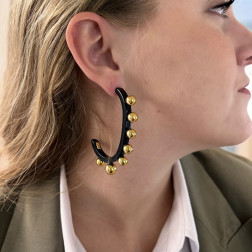 Boucles d'oreilles Créoles Jupiter - Maison Gas Bijoux Boucles d'oreilles Créoles Jupiter - Maison Gas Bijoux