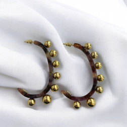 Boucles d'oreilles Créoles Jupiter - Maison Gas Bijoux Boucles d'oreilles Créoles Jupiter - Maison Gas Bijoux