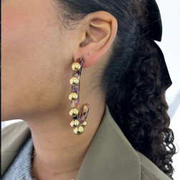 Boucles d'oreilles Créoles Jupiter - Maison Gas Bijoux Boucles d'oreilles Créoles Jupiter - Maison Gas Bijoux