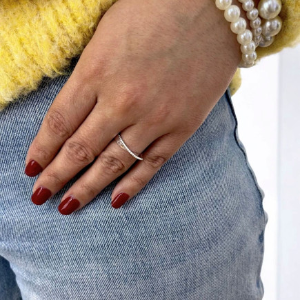 Bague Spirale Perlée - Maison Philia Bijoux