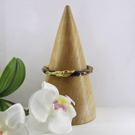 Bracelet Jonc Cobra Ecaille - Maison GAS Bijoux