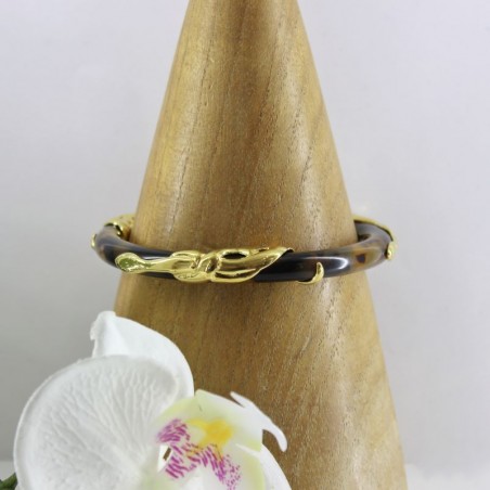 Bracelet Jonc Cobra Ecaille - Maison GAS Bijoux