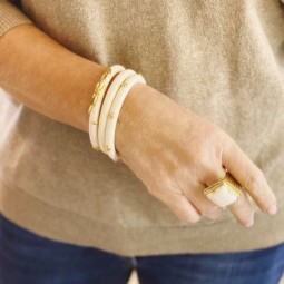 Bracelet Caftan ivoire - Maison GAS BIJOUX