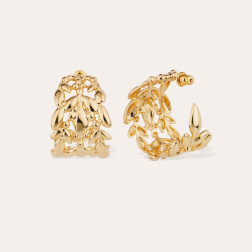 Boucles d'oreille Créole Olea Petit Modelé - Maison Gas Bijoux Boucles d'oreille Créole Olea Petit Modelé - Maison Gas Bijoux