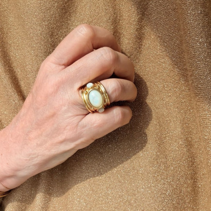Bague Simone All Nacre - Maison Gas Bijoux