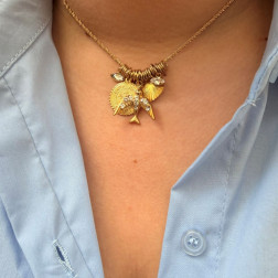 Collier Multicharms Colombe - Maison Semi Lunaire