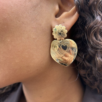 Boucles d'oreille Love Or - Maison Gas Bijoux