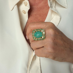 Bague Cocktail Rectangle - Sélection Mary Victoire et Cie