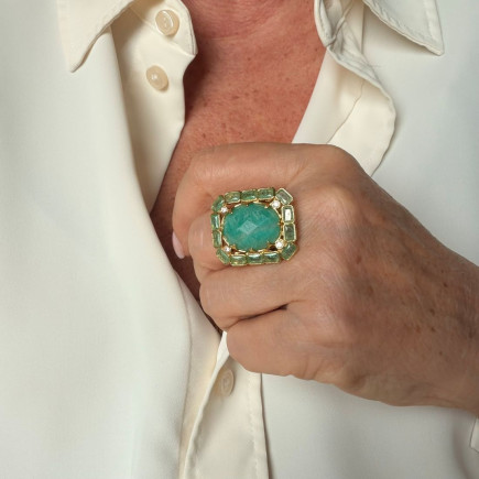 Bague Cocktail Rectangle - Sélection Mary Victoire et Cie