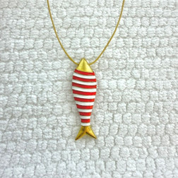Collier Poisson Clown (Rayé) -  Maison Sofia
