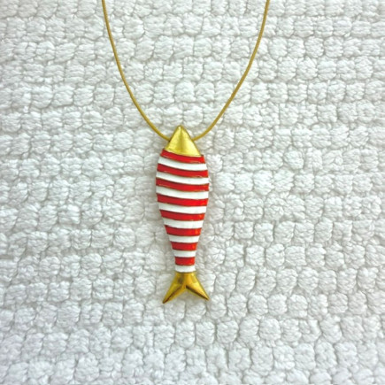 Collier Poisson Clown (Rayé) -  Maison Sofia