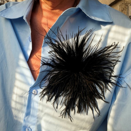 Broche Plumes D'autruche - Sélection Mary Victoire et Cie