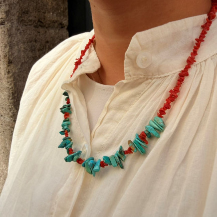 Collier Corail Tropical - Sélection Mary Victoire et Cie