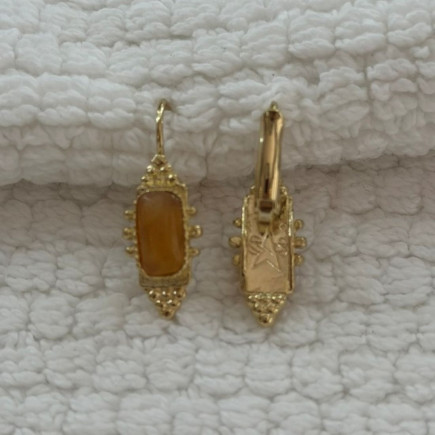 Boucles d'oreilles Serti Talisman - Maison GAS Bijoux