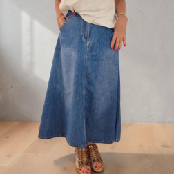 Jupe Trapeze Jean - Maison Johanna Paris