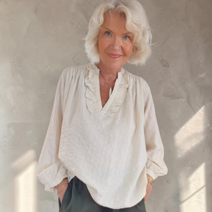 Blouse Lino Ivoire - Maison Johanna Paris
