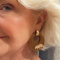 Boucles d'oreille Clip Tigre - Maison Gas Bijoux
