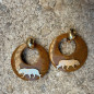 Boucles d'oreille Clip Tigre - Maison Gas Bijoux