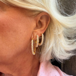 Boucles d'oreille Lyre Nacre GM - Maison Gas Bijoux Boucles d'oreille Lyre Nacre GM - Maison Gas Bijoux