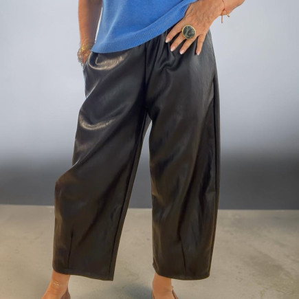 Pant Barel Simili cuir - Maison Johanna Paris