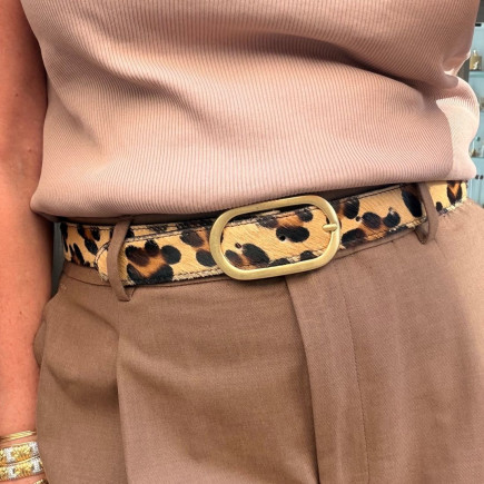 Ceinture Léo en cuir façon poulain - Sélection Mary Victoire et Cie