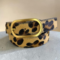 Ceinture Léo en cuir façon poulain - Sélection Mary Victoire et Cie