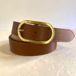 Ceinture Cuir Camel - Sélection Mary Victoire et Cie