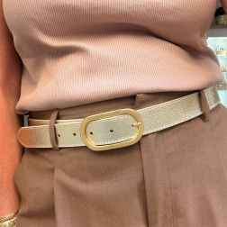 Ceinture Cuir or - Sélection Mary Victoire et Cie