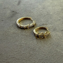 Boucles d'oreille Créoles Mini Jingle - Selection Mary Victoire and Cie