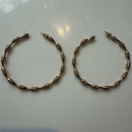 Boucles d'oreilles Creole Bambou GM - Maison Gas Bijoux