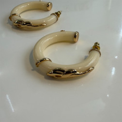 Boucles d'oreilles Creole Cobra PM - Maison Gas Bijoux