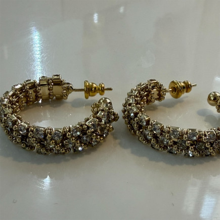 Boucles d'oreilles Izilda Strass Mini - Maison Gas Bijoux