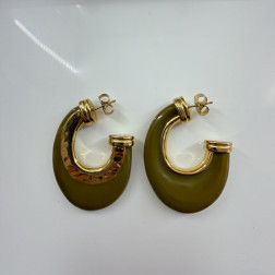 Boucles d'oreilles Selva Creole GM - Maison Gas Bijoux