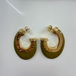 Boucles d'oreilles Selva Creole GM - Maison Gas Bijoux