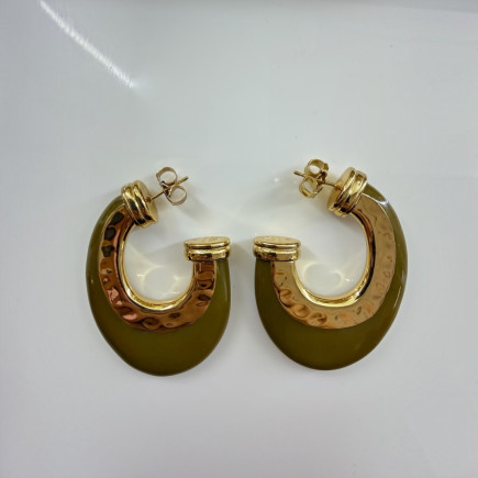 Boucles d'oreilles Selva Creole GM - Maison Gas Bijoux