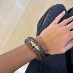 Bracelet Ecume Choco - Maison Gas Bijoux