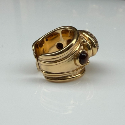 Bague Simone Strass Oeil de Tigre - Maison Gas Bijoux
