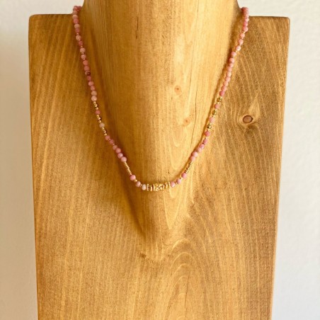 Collier Shiva rose - Créations Lolotte