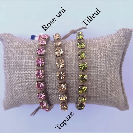 Bracelet Cristal L Tons Indiens - Sélection Mary Victoire et Cie