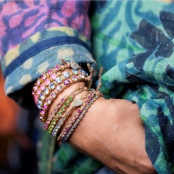 Bracelet Cristal L Tons Indiens - Sélection Mary Victoire et Cie