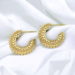 Boucles d'oreille Creoles Picot - Selection Mary Victoire