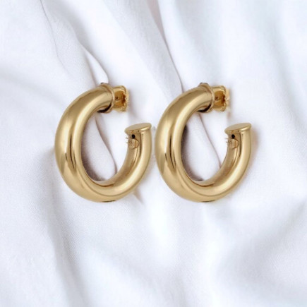 Boucles d'oreille Creole Turner Or - Maison Gas Bijoux