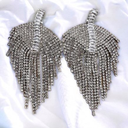 Boucles d'oreille Gatsby Silver - Sélection Mary Victoire & Cie
