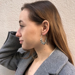 Boucles d'oreille Comedia Silver - Maison Gas Bijoux Boucles d'oreille Comedia Silver - Maison Gas Bijoux