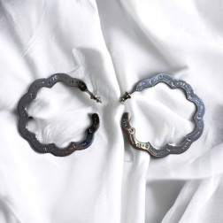 Boucle Bolduc Flore PM - Maison Gas Bijoux