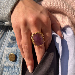 Bague Baroque Rectangle - Sélection Mary Victoire et Cie Bague Baroque Rectangle - Sélection Mary Victoire et Cie