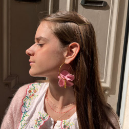 Boucles d'oreille Asymétriques Flowers - Maison Ariane Lespire