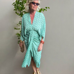Robe Juno turquoise - Maison Sissel Edelbo